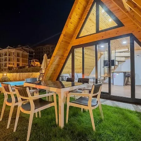 Sleeps 4 Bungalow With Nature View With Private Pool - Awz 267 费特希耶